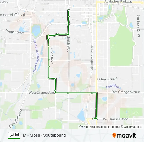 M Bus Line Map