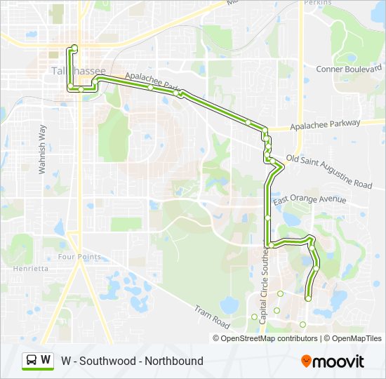 W bus Line Map