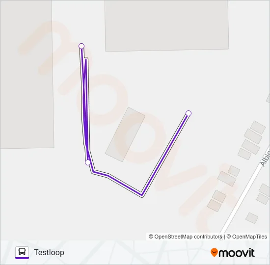 TEST LOOP Bus Line Map