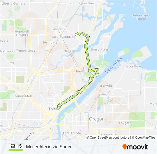 15 bus Line Map