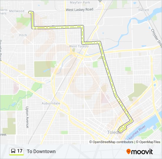 17 Route: Schedules, Stops & Maps - To Downtown (Updated)