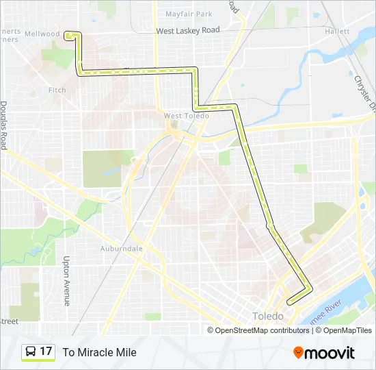 17 Bus Line Map