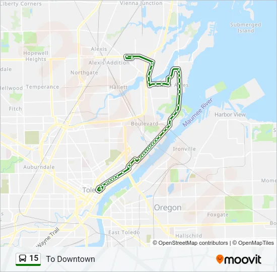 15 Bus Line Map