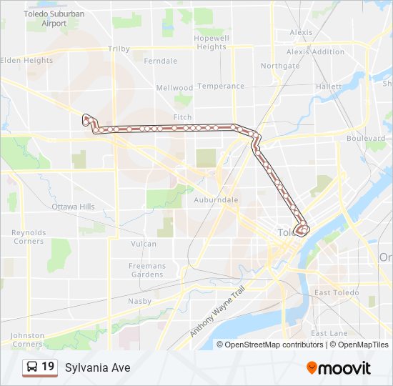 19 Route Schedules, Stops & Maps Sylvania Ave (Updated)