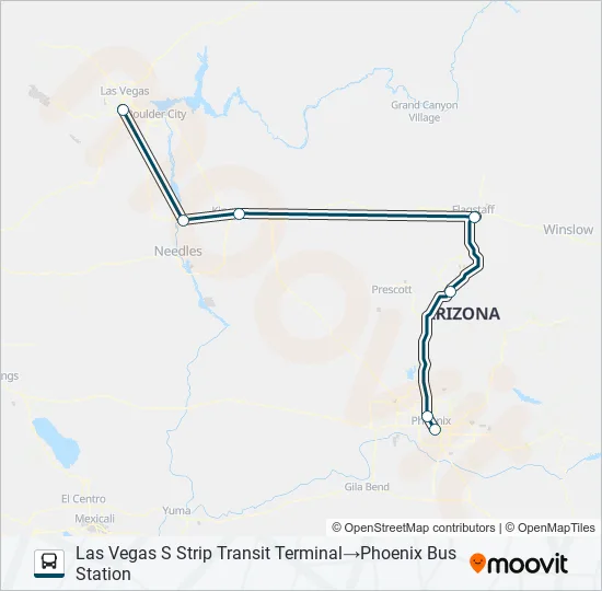 GREYHOUND US1020 Bus Line Map