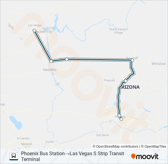 GREYHOUND US1020 Bus Line Map