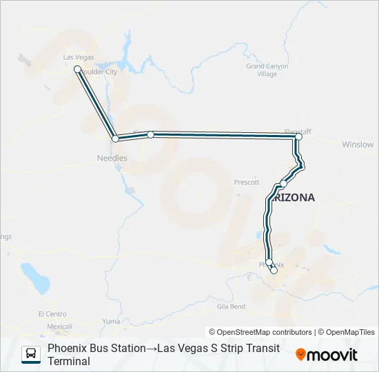 GREYHOUND US1020 Bus Line Map