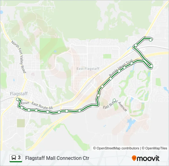 3 Bus Line Map