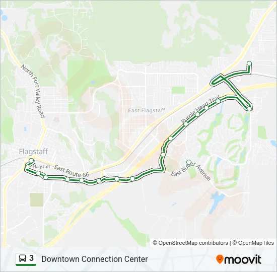 3 Bus Line Map