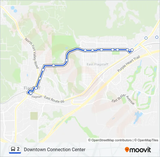 2 Bus Line Map