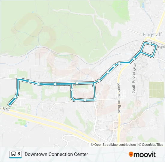 8 Bus Line Map