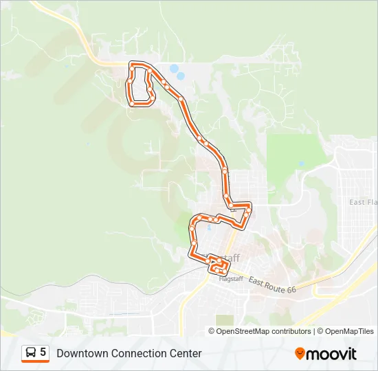 5 Bus Line Map