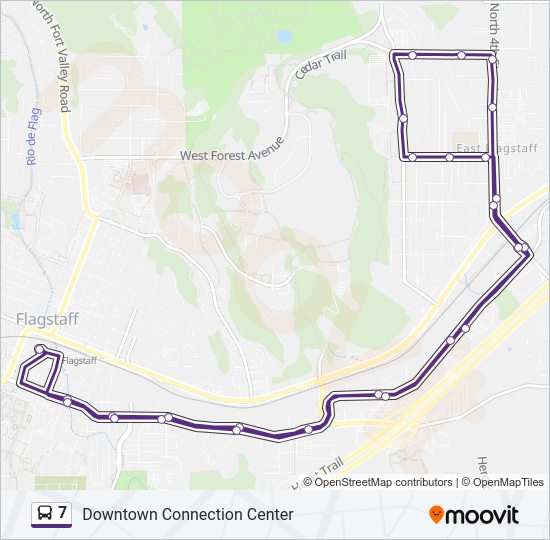 7 bus Line Map