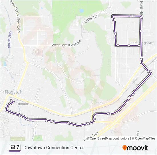7 Bus Line Map