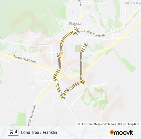 4 Bus Line Map
