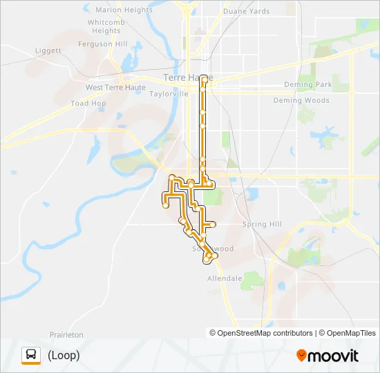 SOUTH 7TH Bus Line Map
