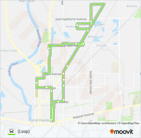 PLAZA NORTH Bus Line Map