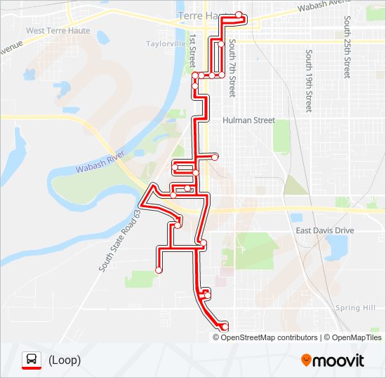 Mapa de HONEY CREEK MALL de autobús