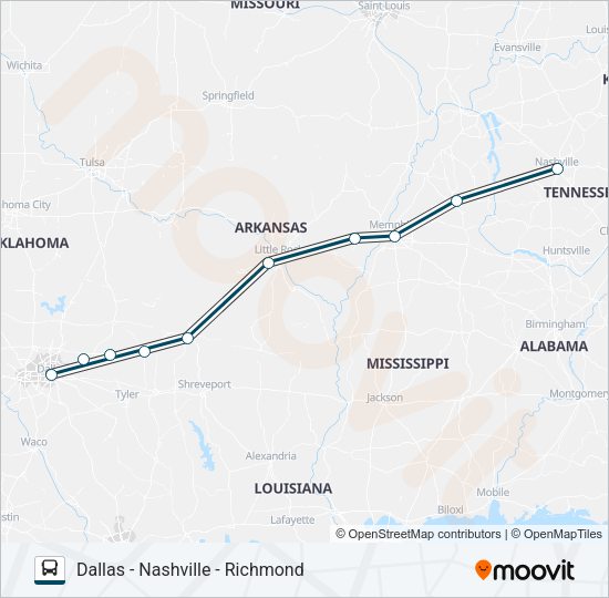 GREYHOUND US0600 Bus Line Map