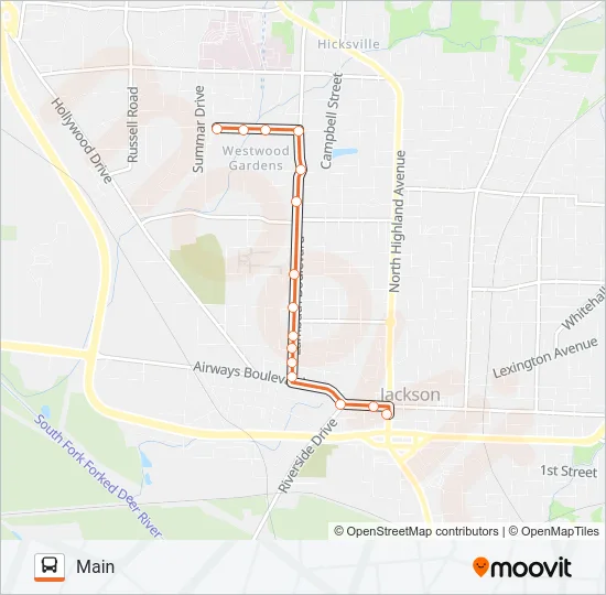 CAMPBELL Bus Line Map