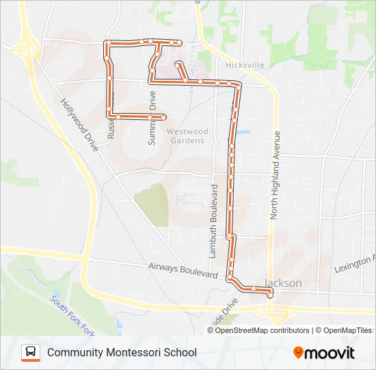 CAMPBELL Bus Line Map