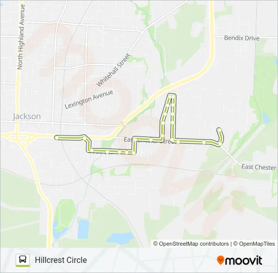 EAST CHESTER Bus Line Map