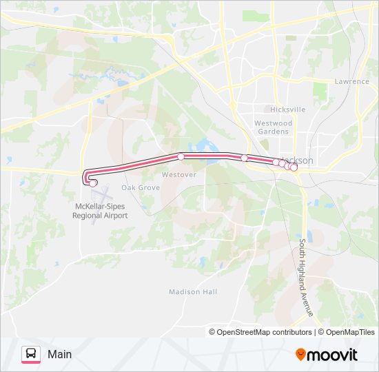 TECH CENTER Bus Line Map