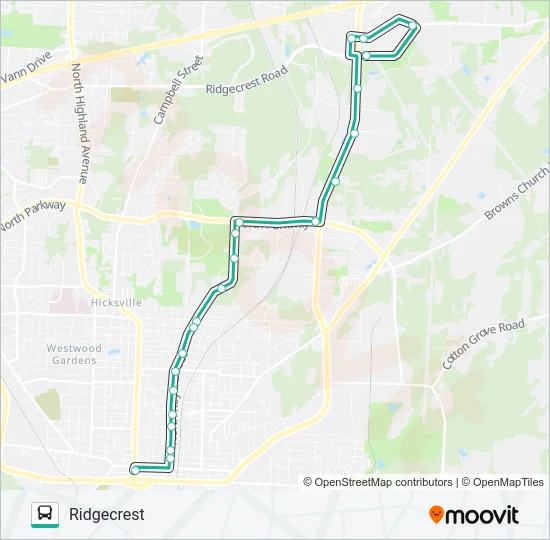PARK PLACE Bus Line Map