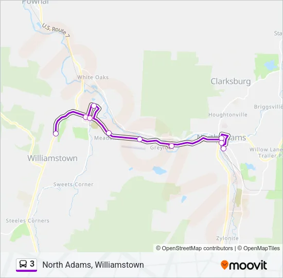 3 Bus Line Map