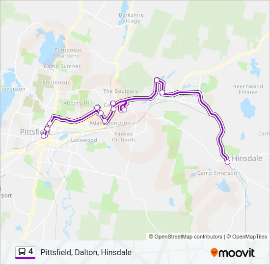 4 Bus Line Map