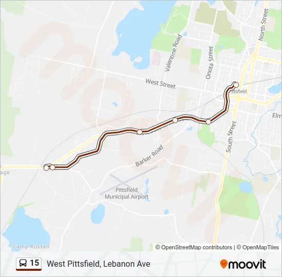 15 Bus Line Map