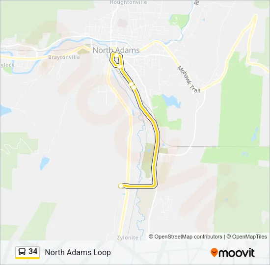 34 Bus Line Map