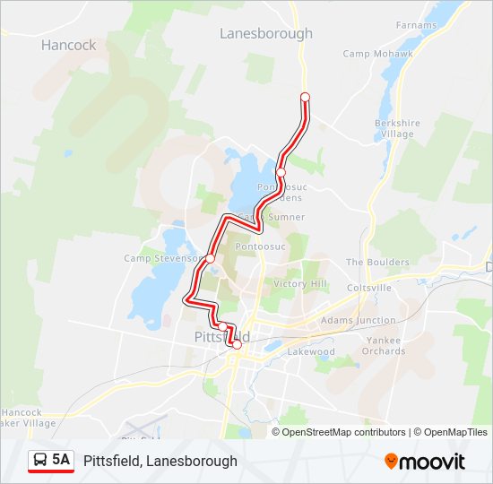 5A Bus Line Map