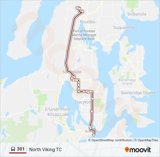 301 Bus Line Map