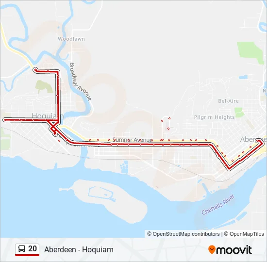 20 Bus Line Map