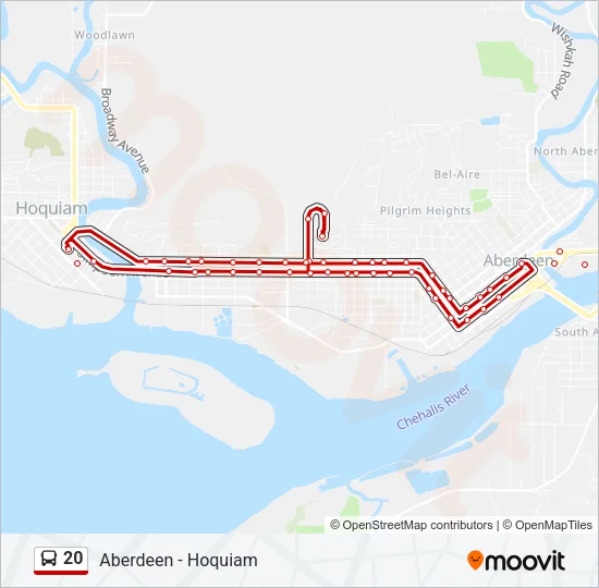 20 Bus Line Map
