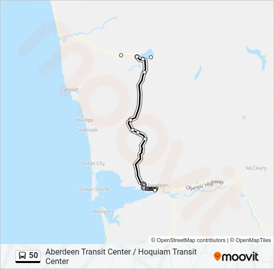 50 Bus Line Map