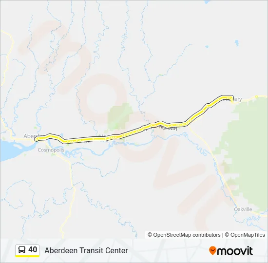 40 Bus Line Map