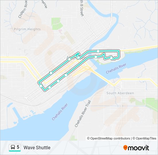 5 Bus Line Map