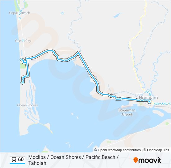 60 bus Line Map