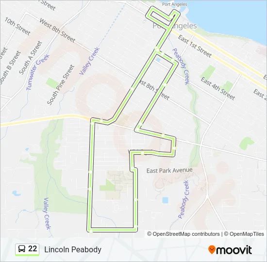 22 Bus Line Map