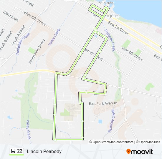 22 Bus Line Map