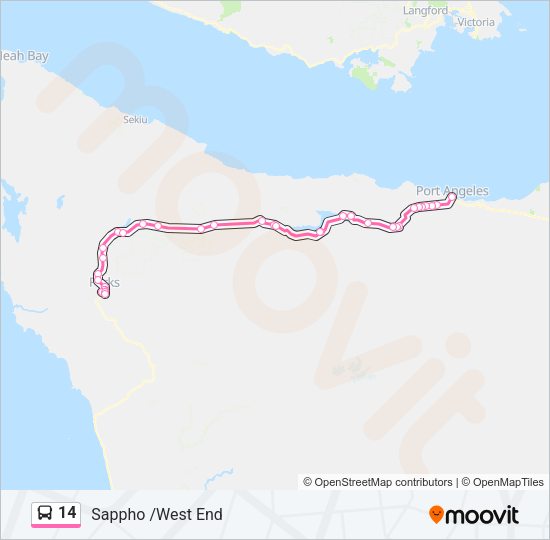 14 Bus Line Map
