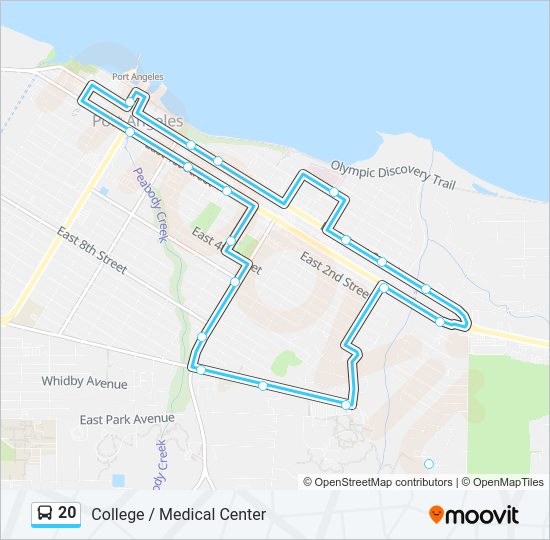20 Bus Line Map