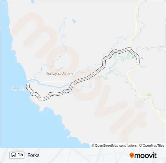 15 Bus Line Map