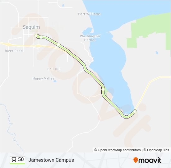 50 Bus Line Map