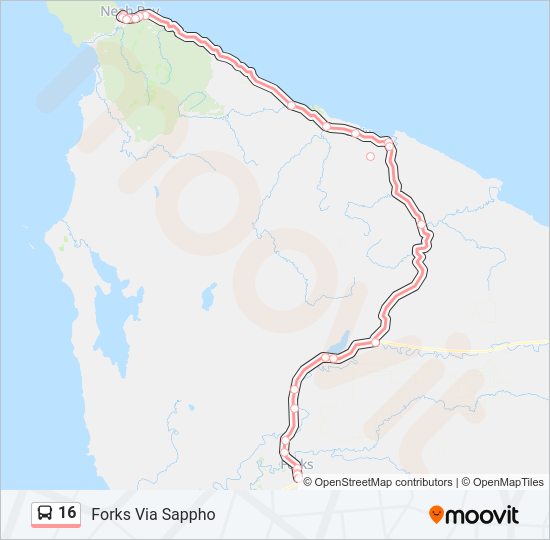 16 Bus Line Map