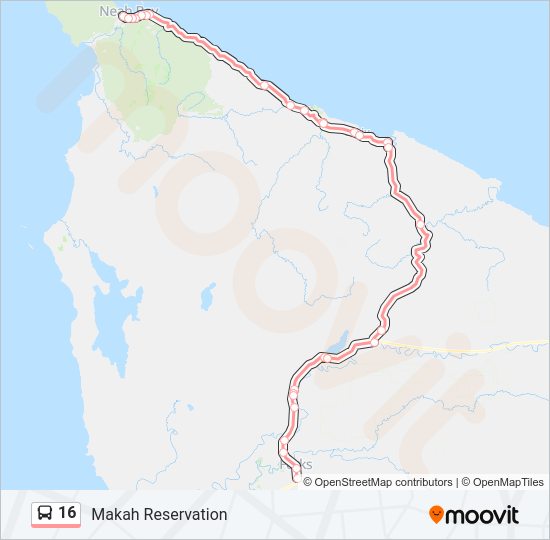 16 Bus Line Map