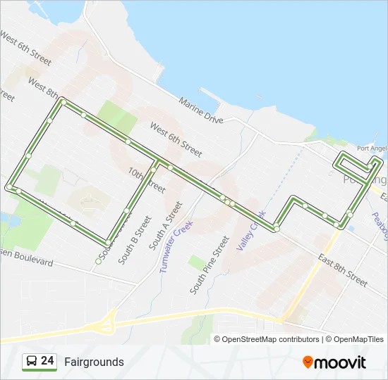 24 Bus Line Map