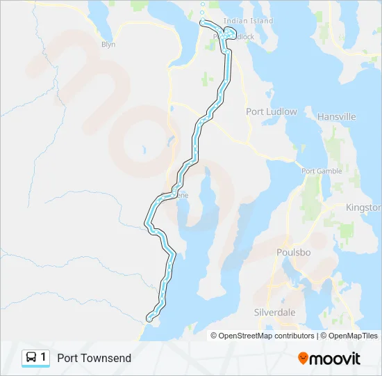 1 Bus Line Map